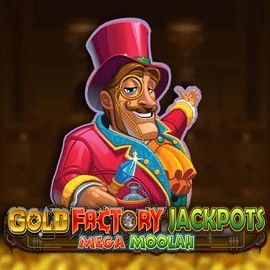 Gold Factory Jackpots Mega Moolah logo by Aurum Signature Studios Gigaspinz Casino