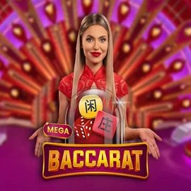 Mega Baccarat by Pragmatic Play, showcased at gigaspinzzz.nl – game logo