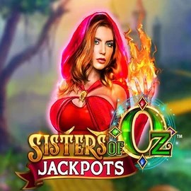 Sisters Of Oz Jackpots slot logo by Triple Edge Studios at Gigaspinz Casino