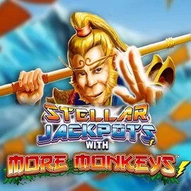 Stellar Jackpots with More Monkeys slot icon by Lightning Box Game, available at Gigaspinz Casino